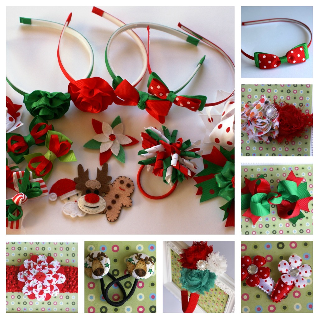 Christmas Hair Accessories from Alice and Lilly Handmade KidsHandmade 