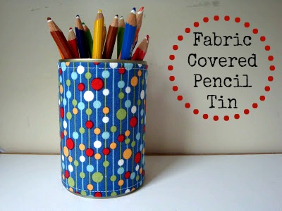 Fabric Covered Tin