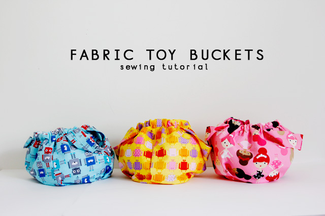 Fabric Toy Buckets