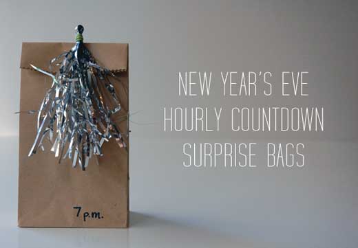 NYE Hourly Countdown Surprise bags kids craft