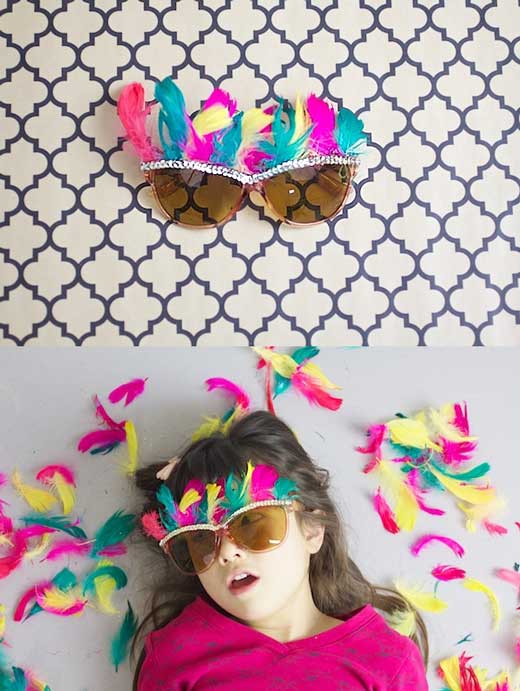 Fun embellished Glasses Kids craft