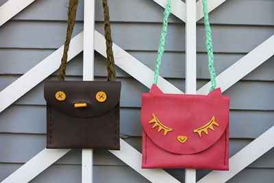 DIY-Leather-Pouches for kids