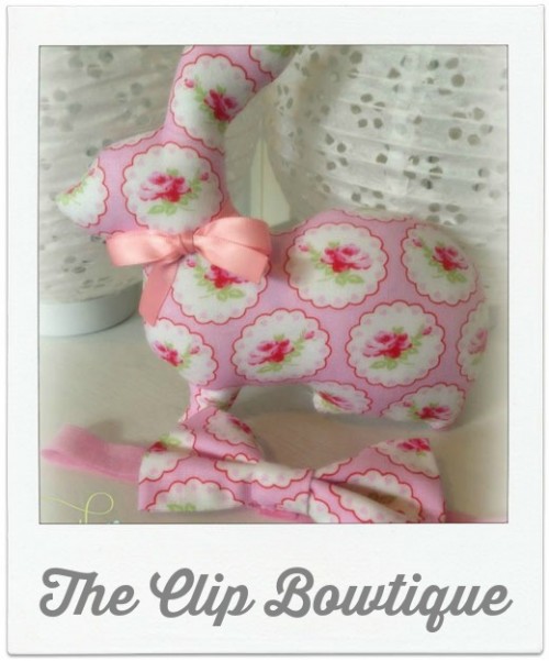 The Clip Bowtique Cuddly Bunny Softie