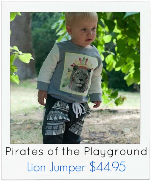 Pirates-of-the-Playground Boys Lion Jumper