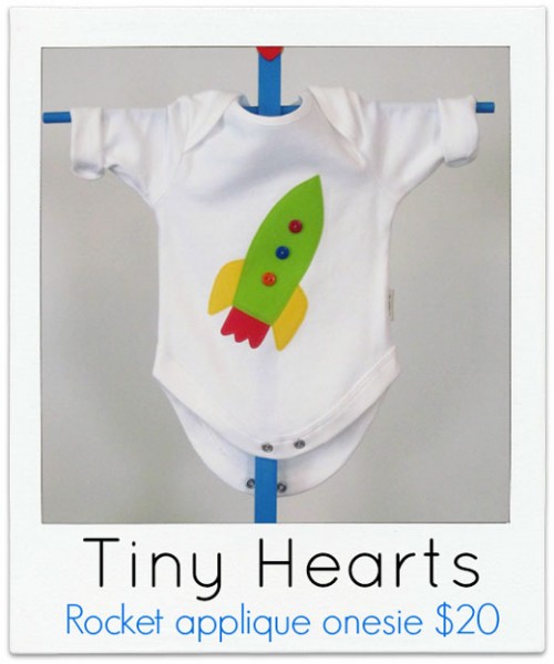 Tiny-Hearts Rocket onesie