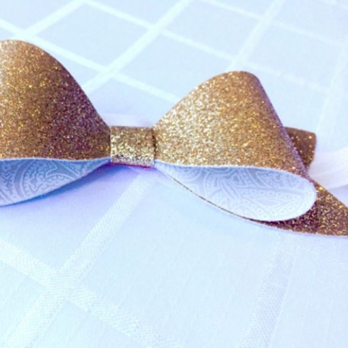 Glitter-Bow-Headband