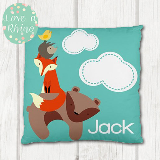 Woodland-Personalised-Cushion