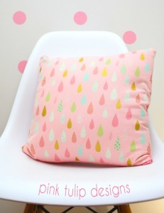 Pink Tulip Designs Cushion