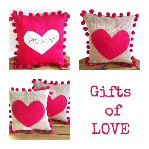 Gifts of Love - Heart Pillows