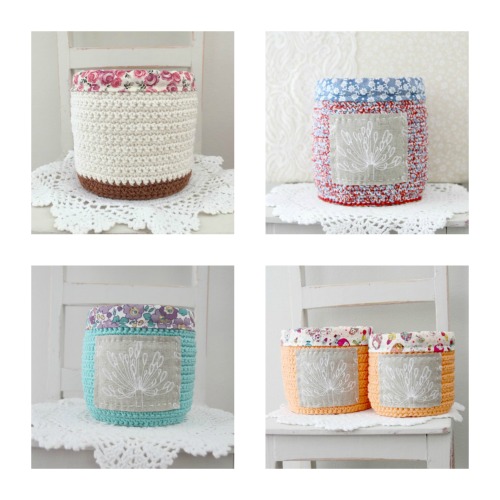 Hand-crocheted Baskets