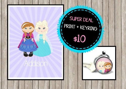 Super Deal Frozen Print and Keyring