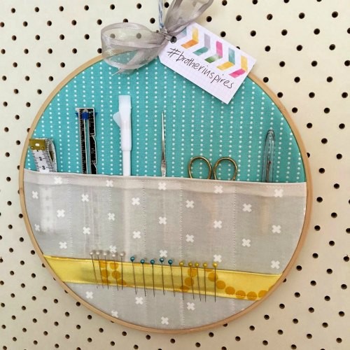 embroidery hoop peg board