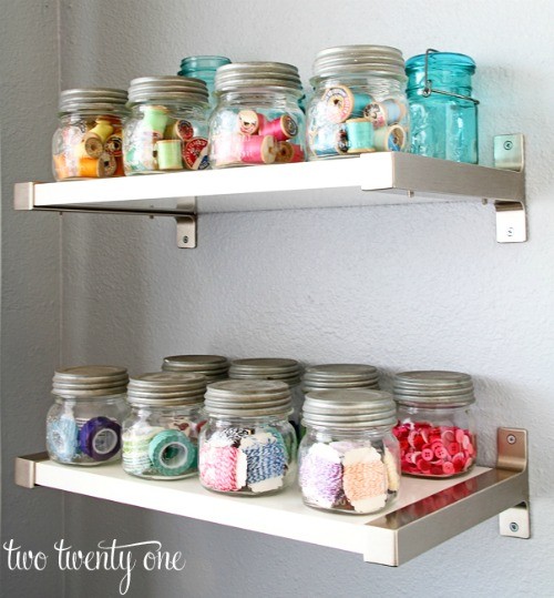 Craft Jar Storage Ideas