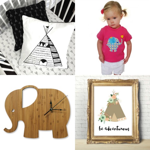 Fabulous Friday Finds - elephants and teepee's