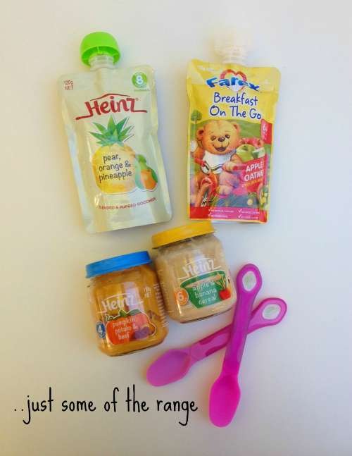 Just some of the Heinz Baby range