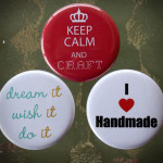 Love Handmade magnets
