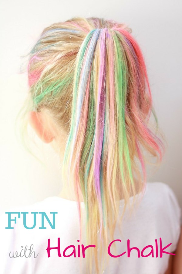 School Holidays - fun with Hair Chalk - Handmade KidsHandmade Kids