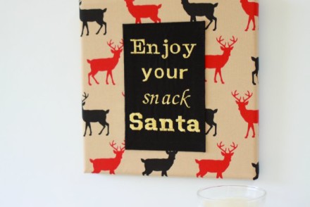 DIY Santa Snack Sign
