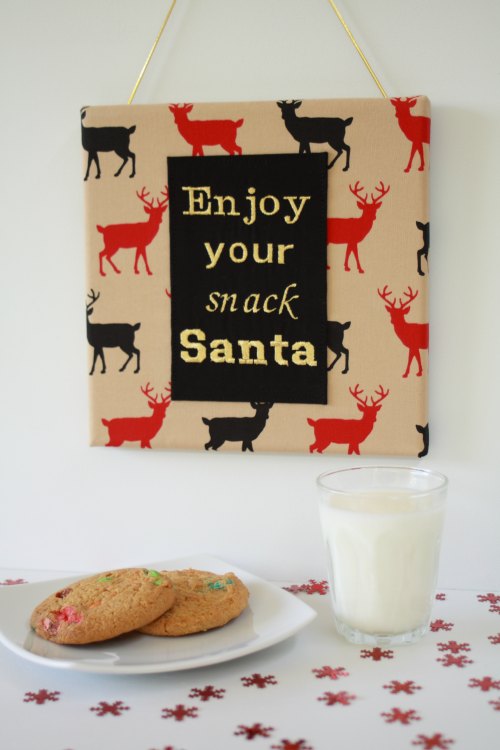 Enjoy your snack Santa