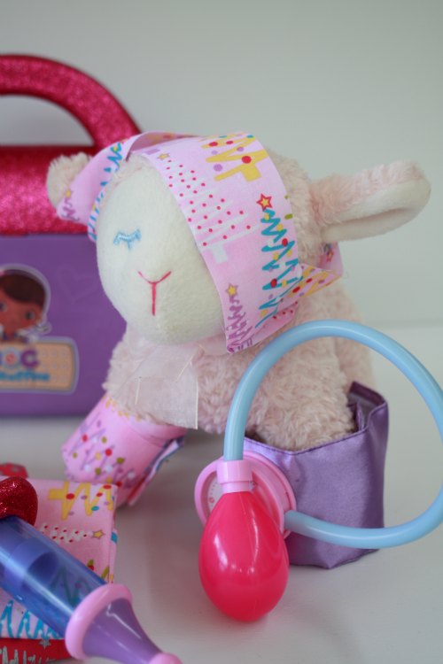 Helping a lamb like Doc McStuffins