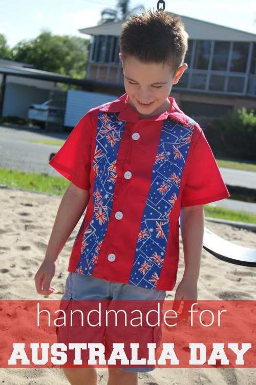 Boys Handmade Shirt for Australia Day