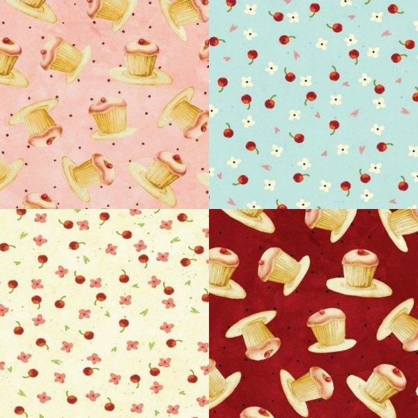 Fabric Finds Cupcakes and Cherries