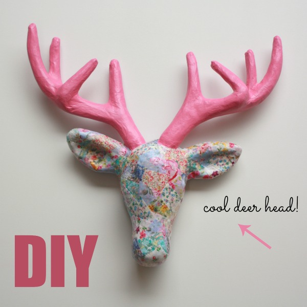 Decorate a Papier Mache Deer Head