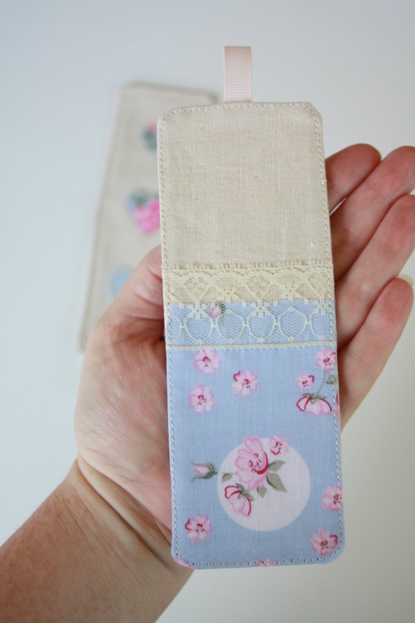 Sew a fabric bookmark