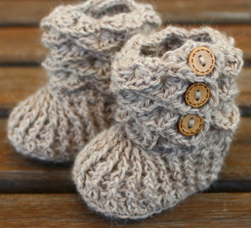 handmade Baby Booties