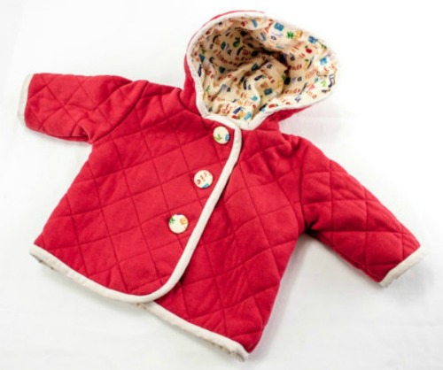 handmade quilted baby jacket