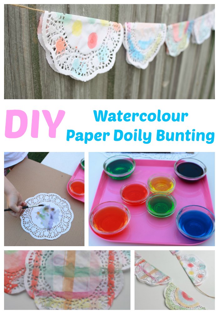 kids-craft-watercolour-paper-doily-bunting