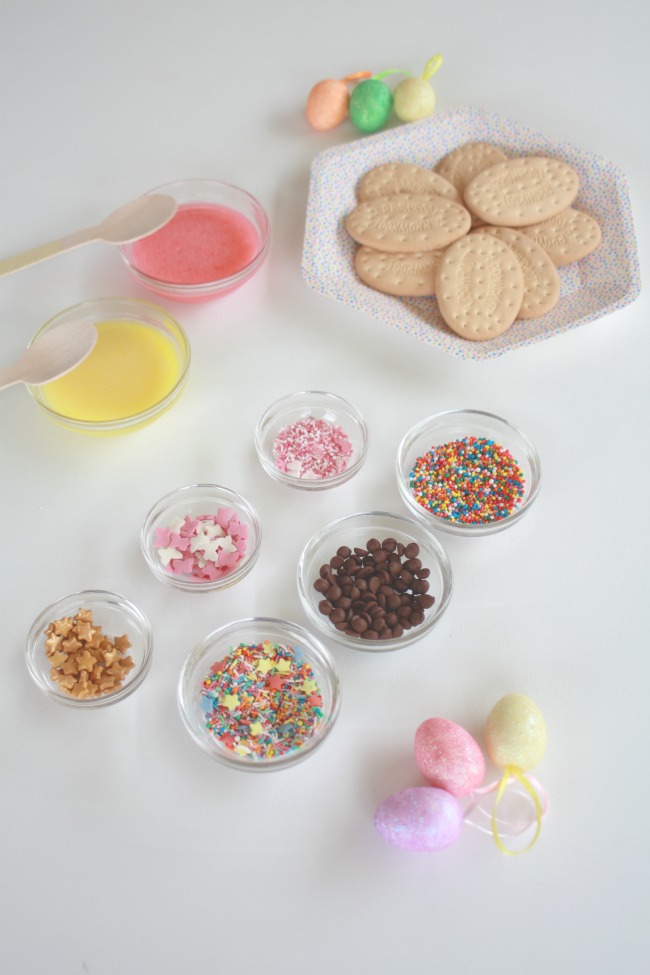 Supplies to make your easter cookies