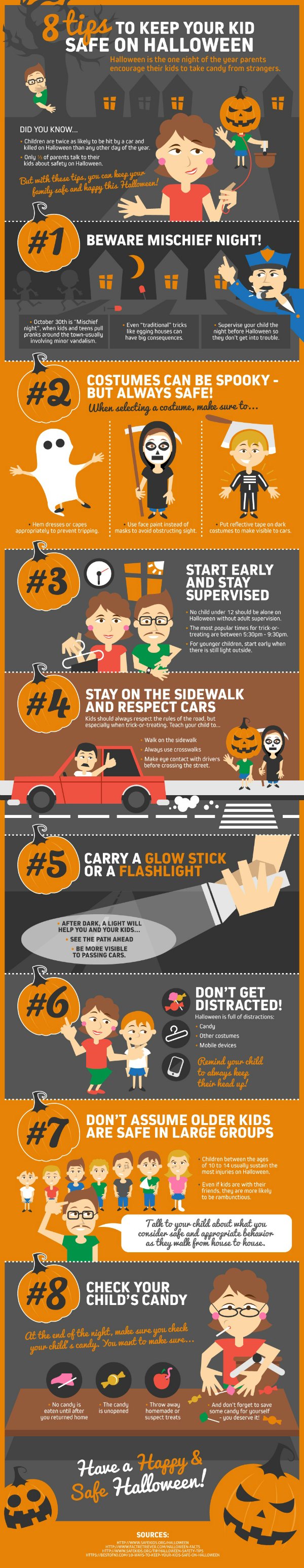 8 Tips for kids saftey Halloween