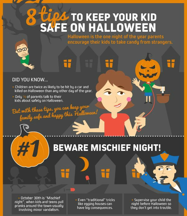 8 Tips for kids saftey at Halloween