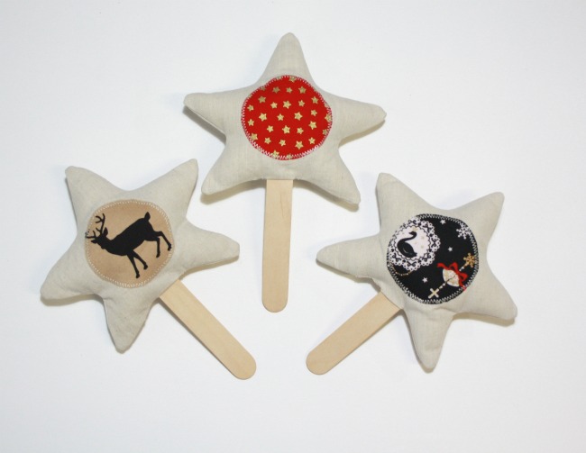 christmas stars on a stick