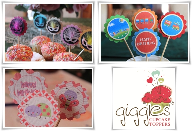 Introducing Giggles Cupcake Toppers