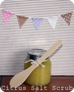 Make Your Own Citrus Salt Scrub