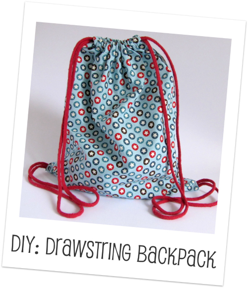 Make a drawstring backpack