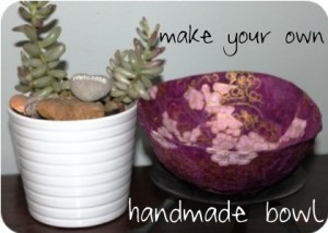 Make your own handmade bowl