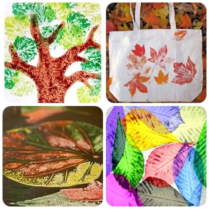 leaf printing projects