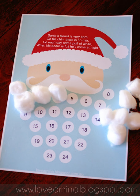 Santa's Beard Advent Calendar