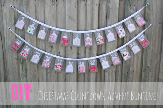 DIY CHRISTMAS COUNTDOWN ADVENT BUNTING