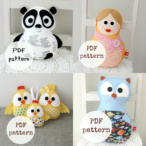 PDF Felt Toy sewing patterns
