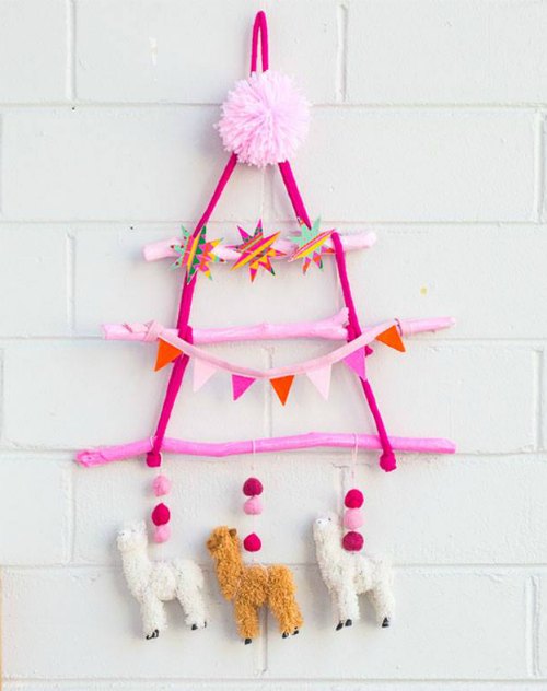 Hanging Christmas Tree by Hipster Mum