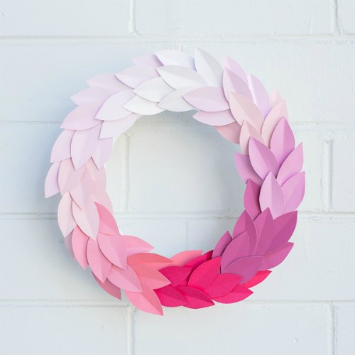 Paint Chip Wreath by Hipster Mum