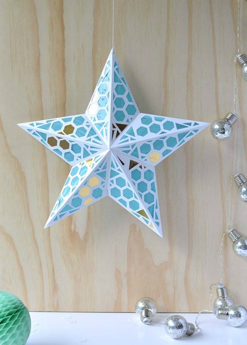 Paper Star Christmas lantern by Craft Hunter