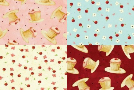 Fabric Finds Cupcakes and Cherries