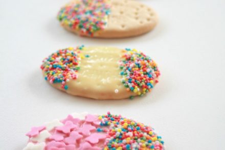 Easter Egg dipped biscuits